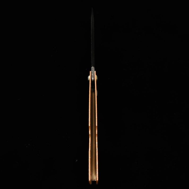 永尾かね駒製作所 HIGONOKAMI 肥後守 青紙割込 - 水飛沫 ‐ ピンク (72mm)