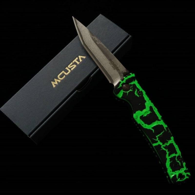 Canivete MCUSTA edição limitada Infinity 004 Venom Damascus (85mm)