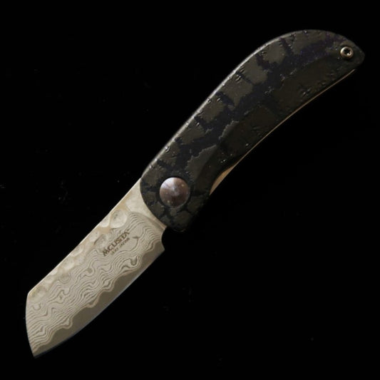 Navaja plegable MCUSTA edición limitada Infinity 021 Zone martillado Damasco MC-021DHD5 (45mm)