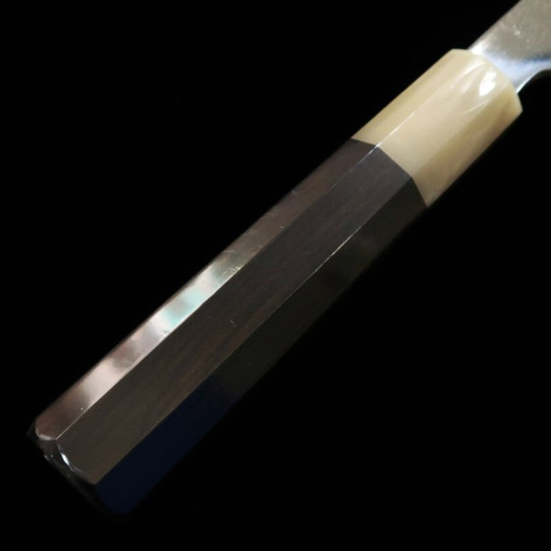 酔心 SUISIN 富樫憲治作 水本焼 サバキ東両刃包丁 青紙二号 黒檀柄 (150mm)