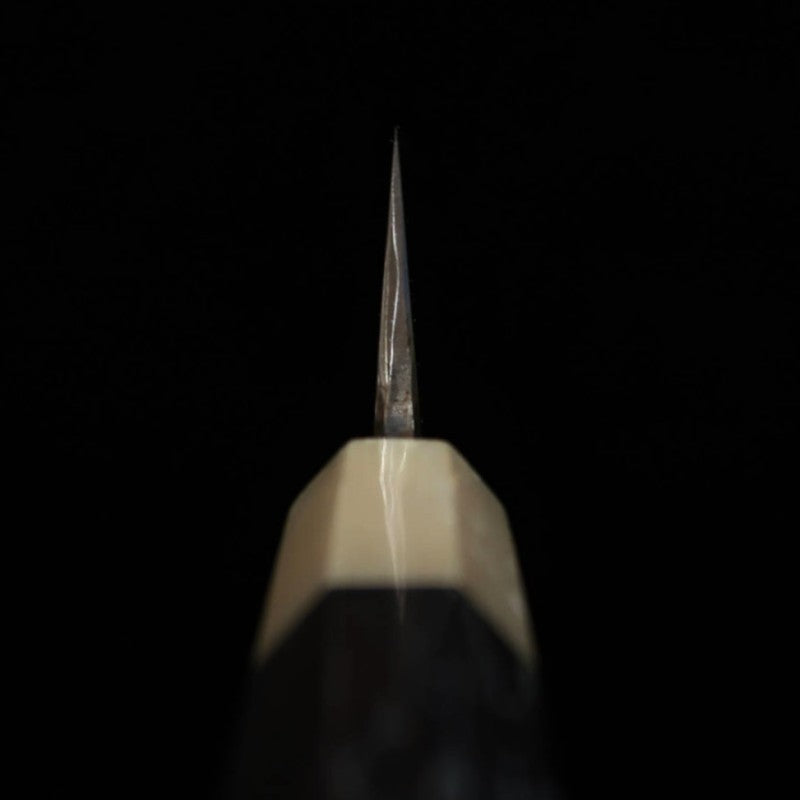 酔心 SUISIN 富樫憲治作 水本焼 サバキ東両刃包丁 青紙二号 黒檀柄 (150mm)