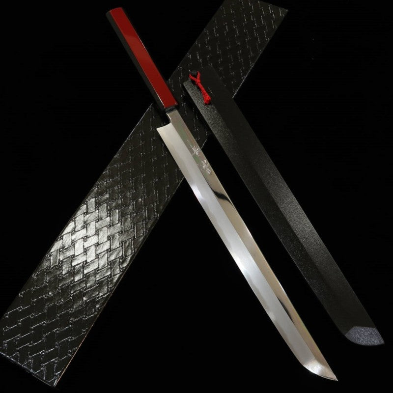KAGEKIYO Sakimaru takohiki White steel No.1 Urushi Akaro (300mm)