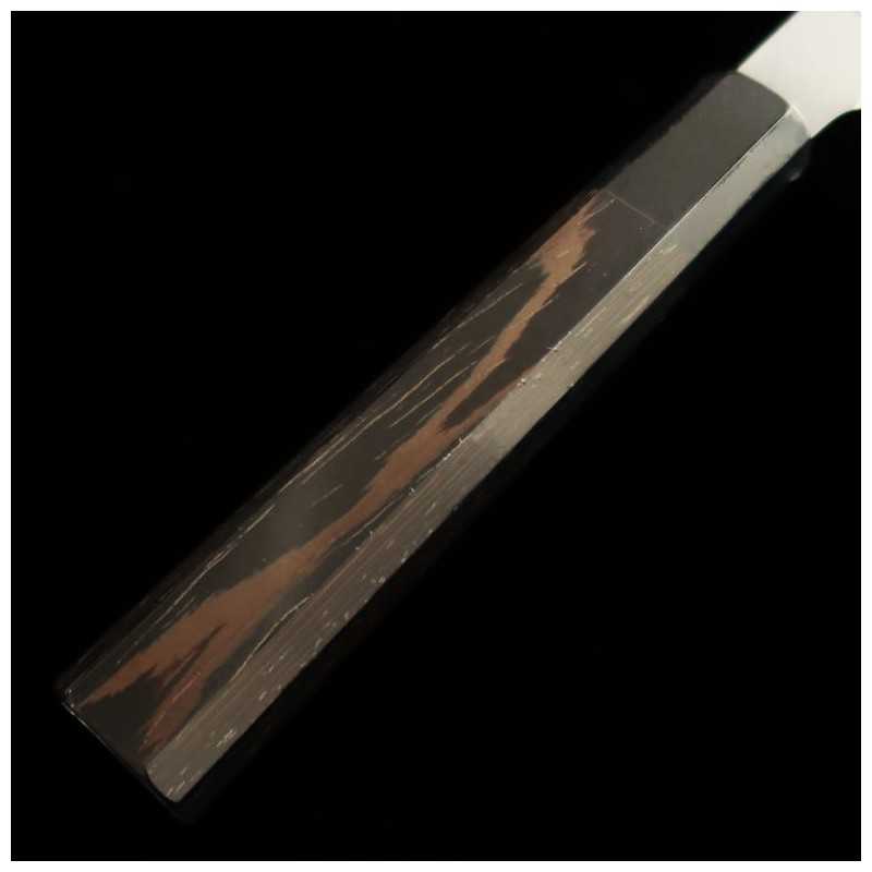 SAKAI TAKAYUKI Genbu VG10 monobloc, Tako-biki à bout arrondi, manche octogonal en wengé (300 mm)