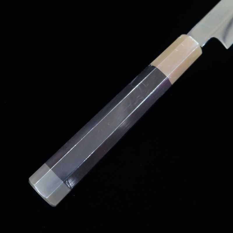 Sakimaru Takohiki SUISIN by Yoshikazu Ikeda Shirogami No. 1 Fully Mirror-Finish Lacquered Sheath Included Ebony Octagonal-shaped handle (300mm)