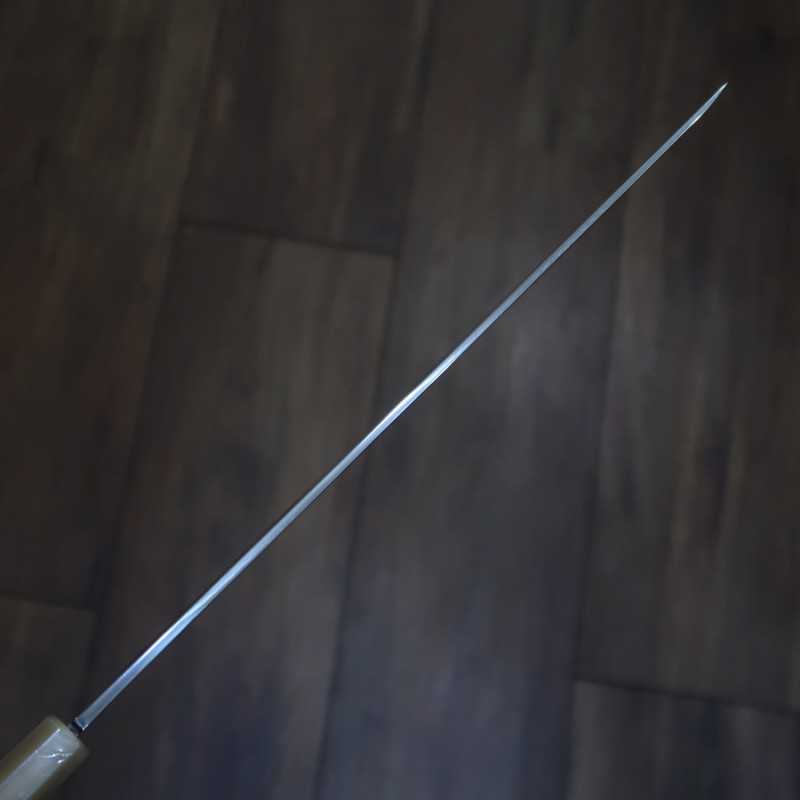 Sakimaru Takohiki SUISIN by Yoshikazu Ikeda Shirogami No. 1 Fully Mirror-Finish Lacquered Sheath Included Ebony Octagonal-shaped handle (300mm)