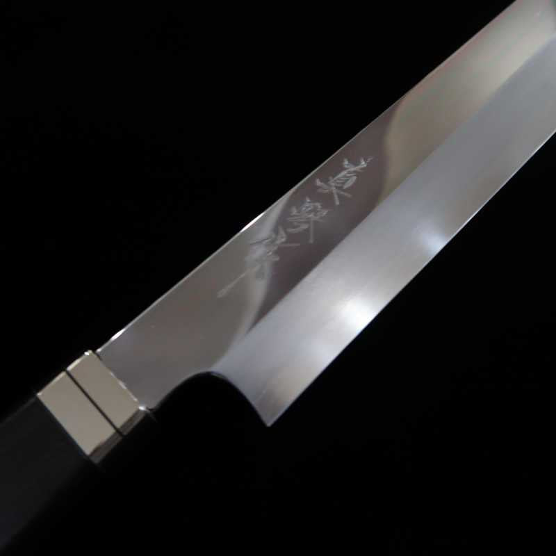 田所刃物 TADOKORO HAMONO 真琴作 先丸蛸引 銀紙三号 鏡面 黒檀柄(300mm)