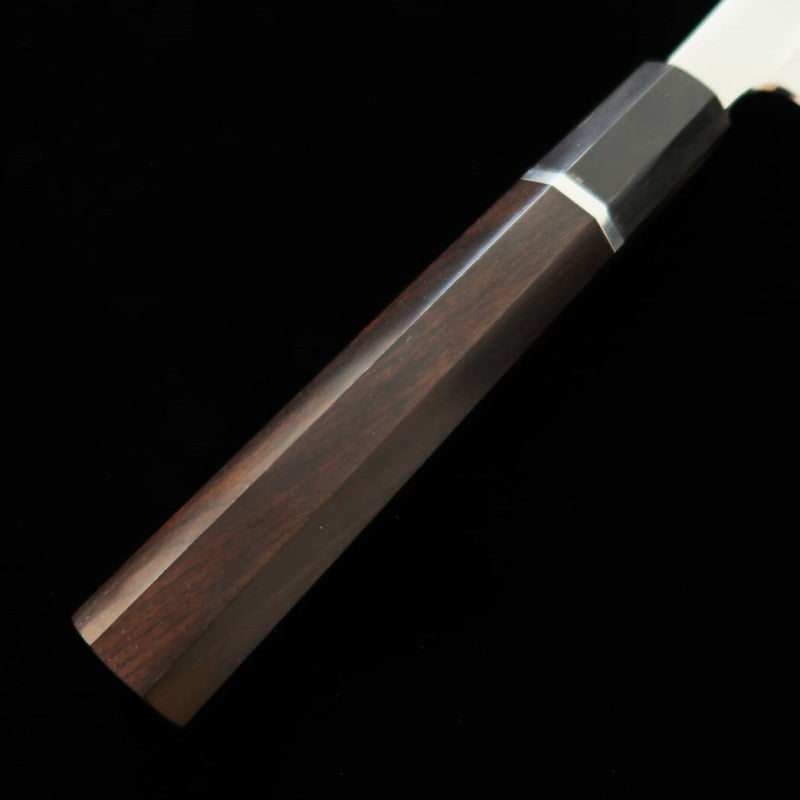 TADOKORO HAMONO Makoto miroir Gin-san n°3 Tako-biki bout arrondi manche ébène et argent (300 mm)