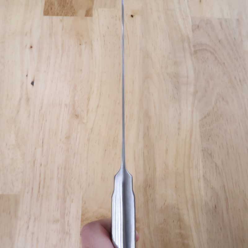 GLESTAIN M-type, manche tout inox, Santoku (170mm)