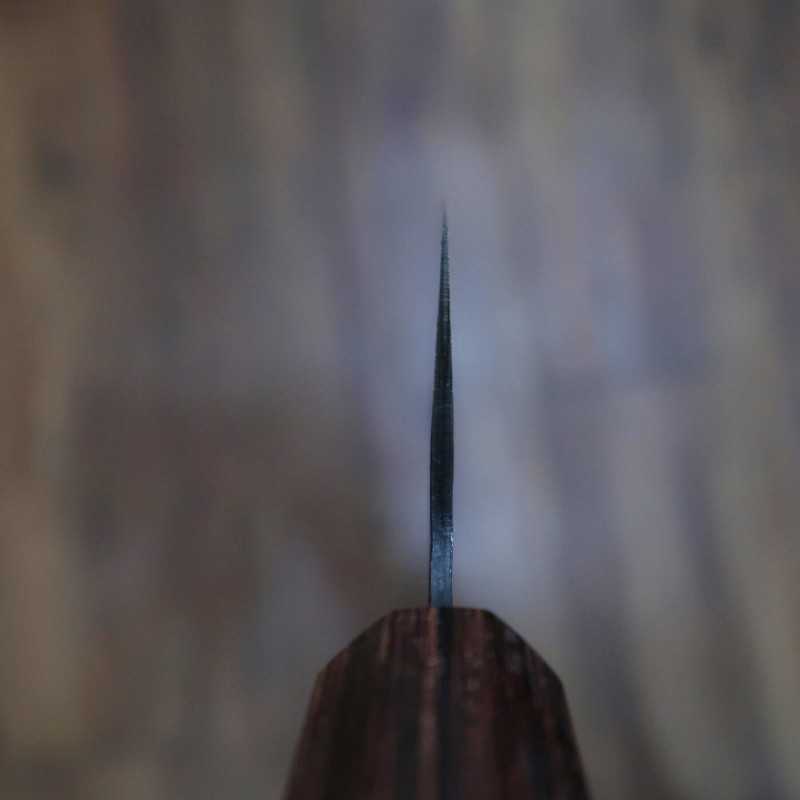 三浦 MIURA 青紙スーパー 割り込み 黒打 三徳 (165mm)