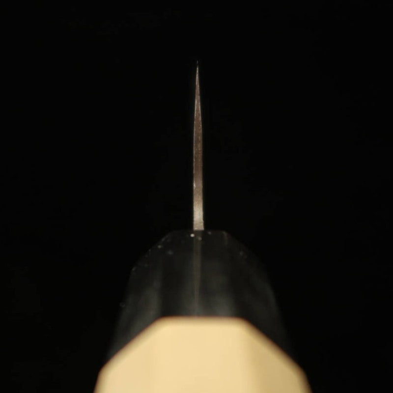 三浦 MIURA 三徳 青紙一号 ステンクラッド 黒打ち 朴水牛柄 (165mm)