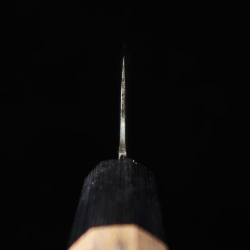 Santoku Miura Aogami #2 acabado negro mango de nogal (165 mm)