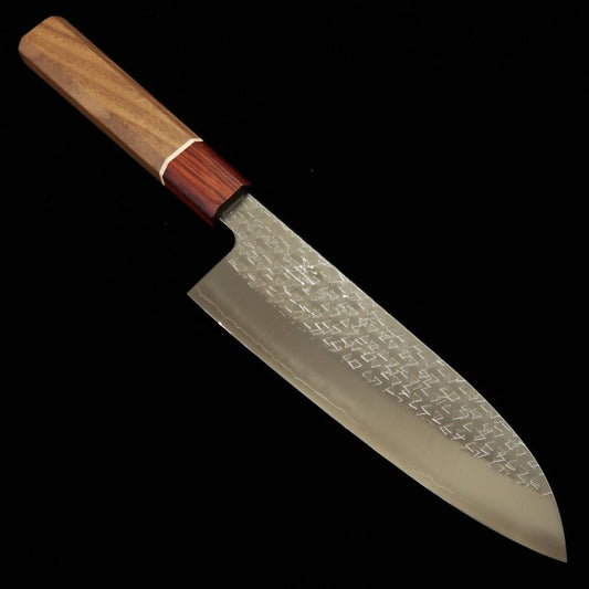 Miura MIURA Santoku Fubuki SG2 martelé, manche en noyer (170 mm)