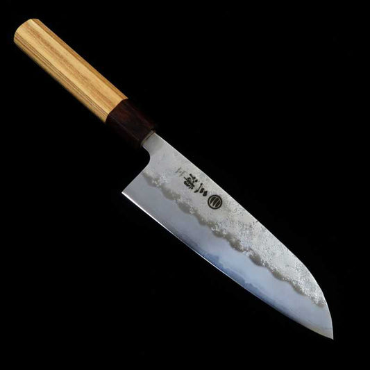 MIURA Gin-san n°3 Nashiji Santoku, manche en zelkova (165mm)