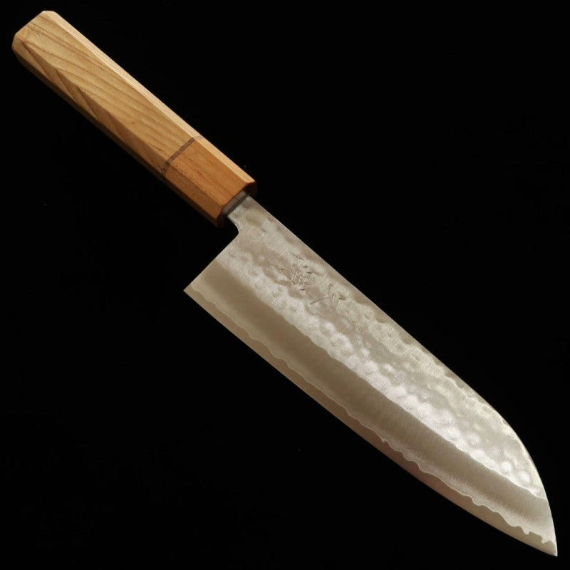 Santoku Miura V1 martelada Cabo em Sakura (170mm)