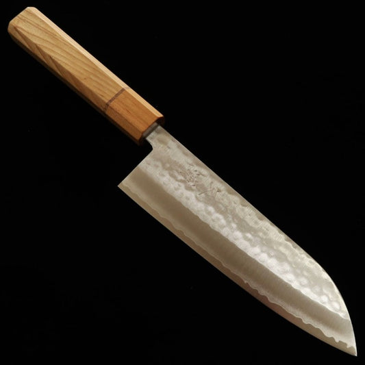 Santoku MIURA V1 martillado mango de fresno sakura (170mm)