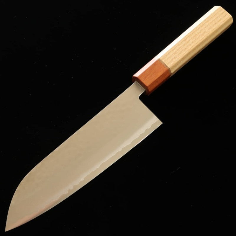 三浦 MIURA 三徳 五月雨 V1 鎚目 花梨/アッシュ柄 (170mm)