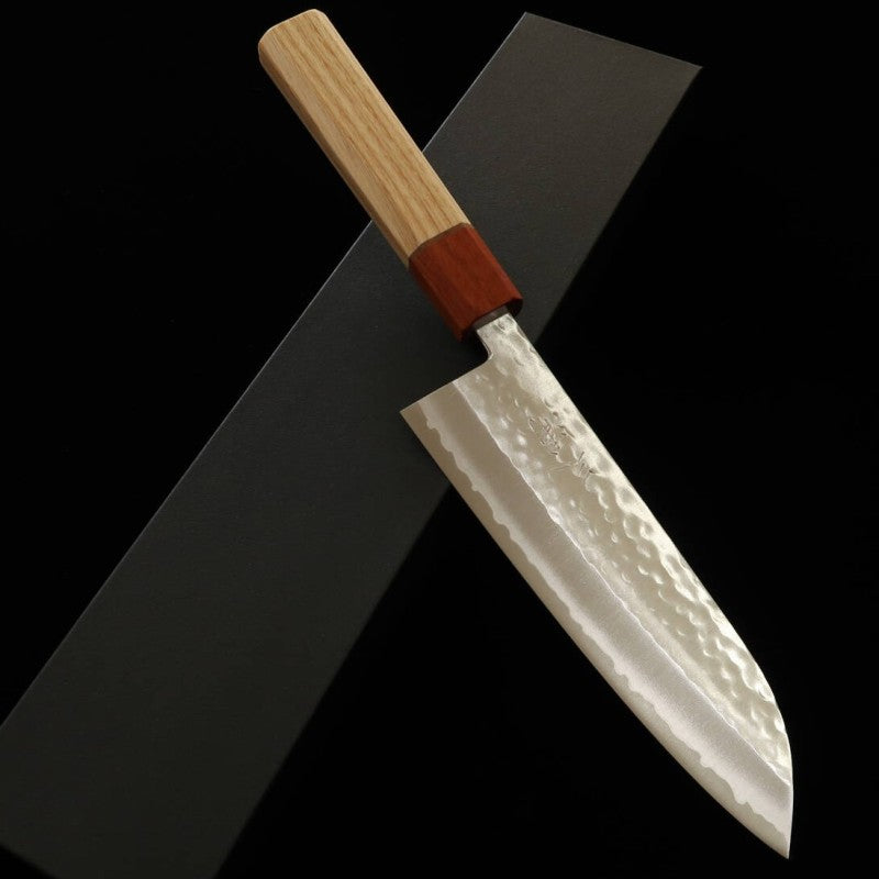 Miura MIURA Santoku Samidare V1 martelé Manche en bois de karin/frene (170 mm)