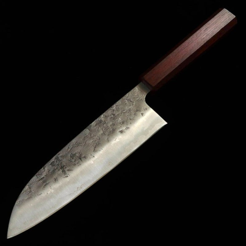 Santoku MIURA SLD acabado Nashiji Mango de roble octogonal (165 mm)
