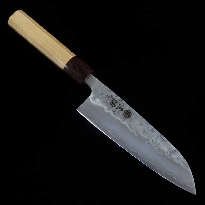 Santoku MIURA Acero inoxidable SLD Acabado Nashiji (165mm)