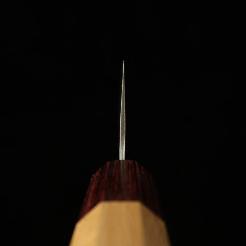 Santoku MIURA, 440C, acabado Nashiji, Damasco, mango octogonal de olmo (165mm)