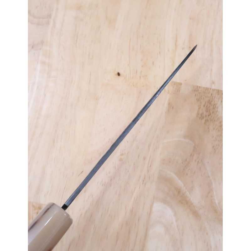 SUISIN Santoku Kenji Togashi's Kurouchi Series White Steel No.2 (180mm)