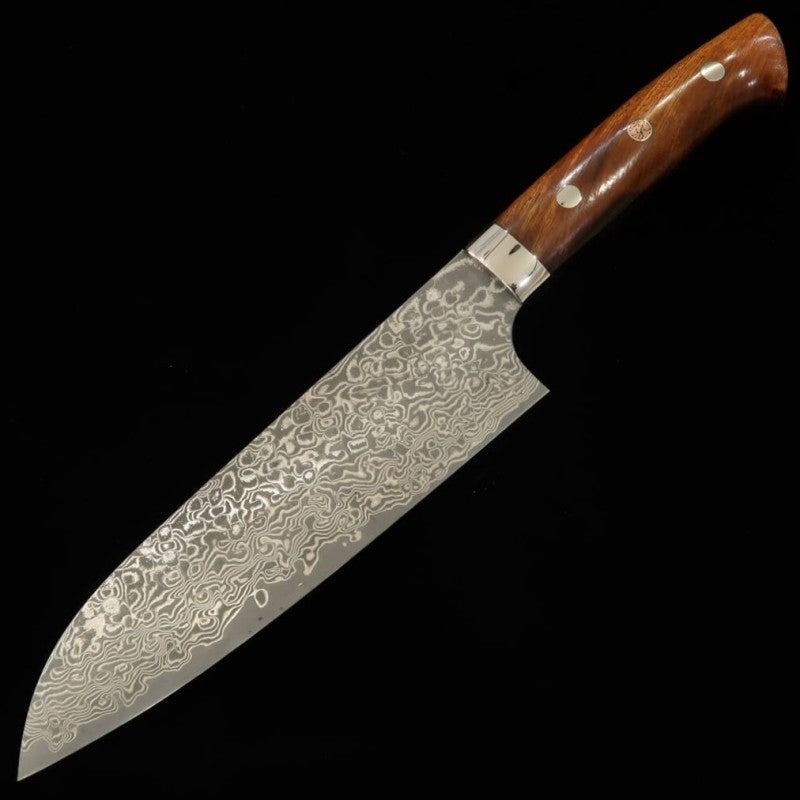 Takeshi Saji Santoku R2 Damascus Ironwood (180mm)
