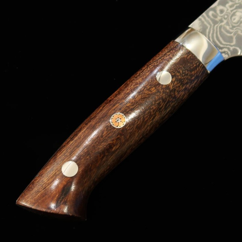 Takeshi Saji Santoku R2 Damascus Ironwood (180mm)