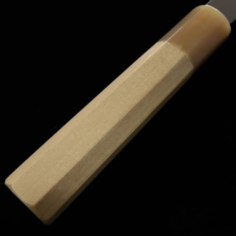 三浦 佩 MIURA Obidama 片刃牛刀 銀紙三号 鏡面仕上げ 朴八角柄 (240mm)