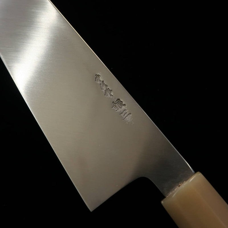 三浦 佩 MIURA Obidama 片刃牛刀 銀紙三号 鏡面仕上げ 朴八角柄 (240mm)