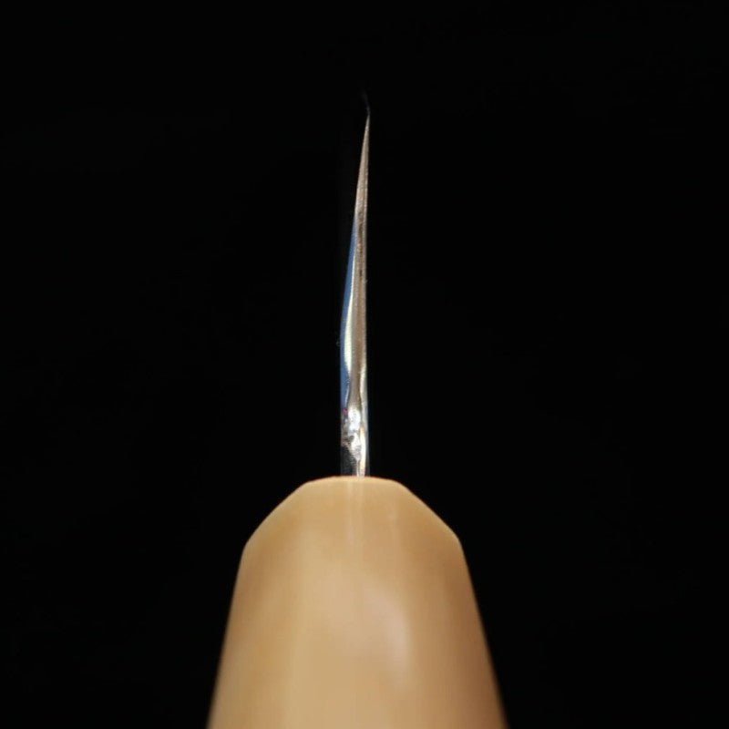 三浦 佩 MIURA Obidama 片刃牛刀 銀紙三号 鏡面仕上げ 朴八角柄 (240mm)