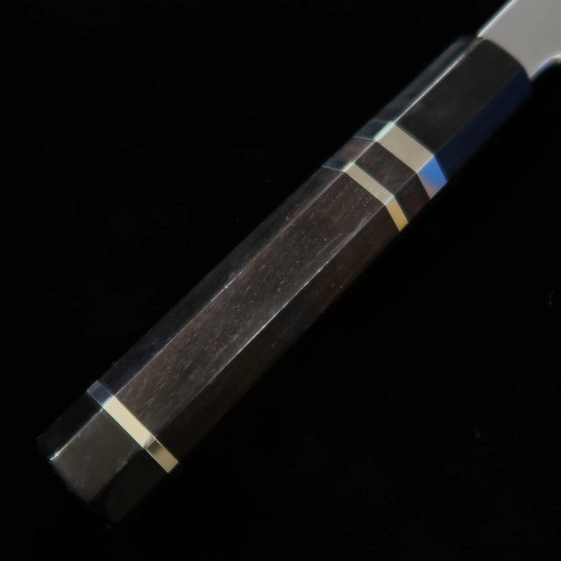 三浦佩 MiuraObidama 片刃牛刀 青紙二号 黒檀銀巻柄 (240mm)