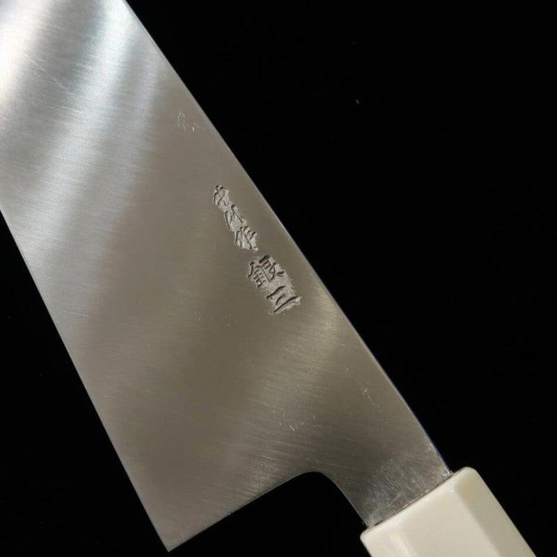 Gyuto MIURA Obidama Single-edged, Ginsan Steel Turquoise Custom Handle (240mm)