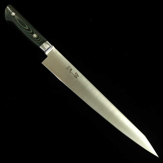 Sujihiki INOX PREMIUM SUISIN com cabo em Micarta Verde/Preto (240/270mm)