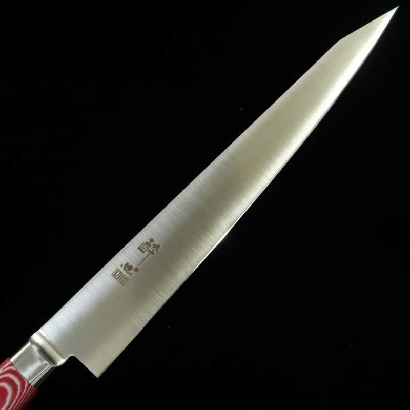 酔心 SUISIN INOX PREMIUM 筋引 マイカルタ ハンドル 赤/白 (240/270mm)