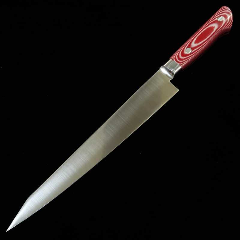 酔心 SUISIN INOX PREMIUM 筋引 マイカルタ ハンドル 赤/白 (240/270mm)