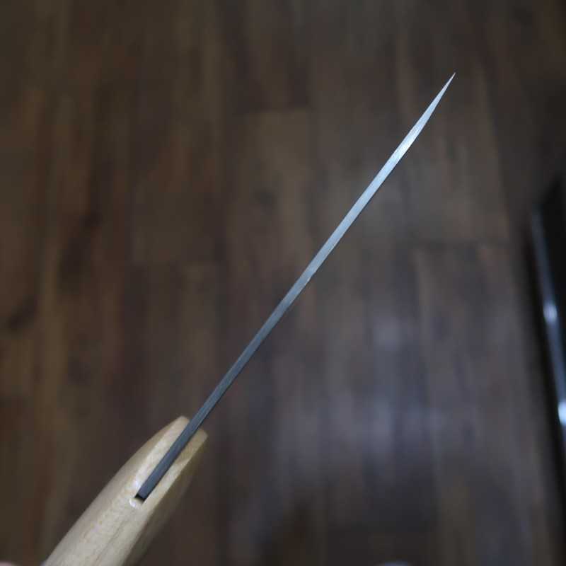 Miura MIURA, acier blanc, couteau à soba pour droitier, poli, manche en érable (300 mm)