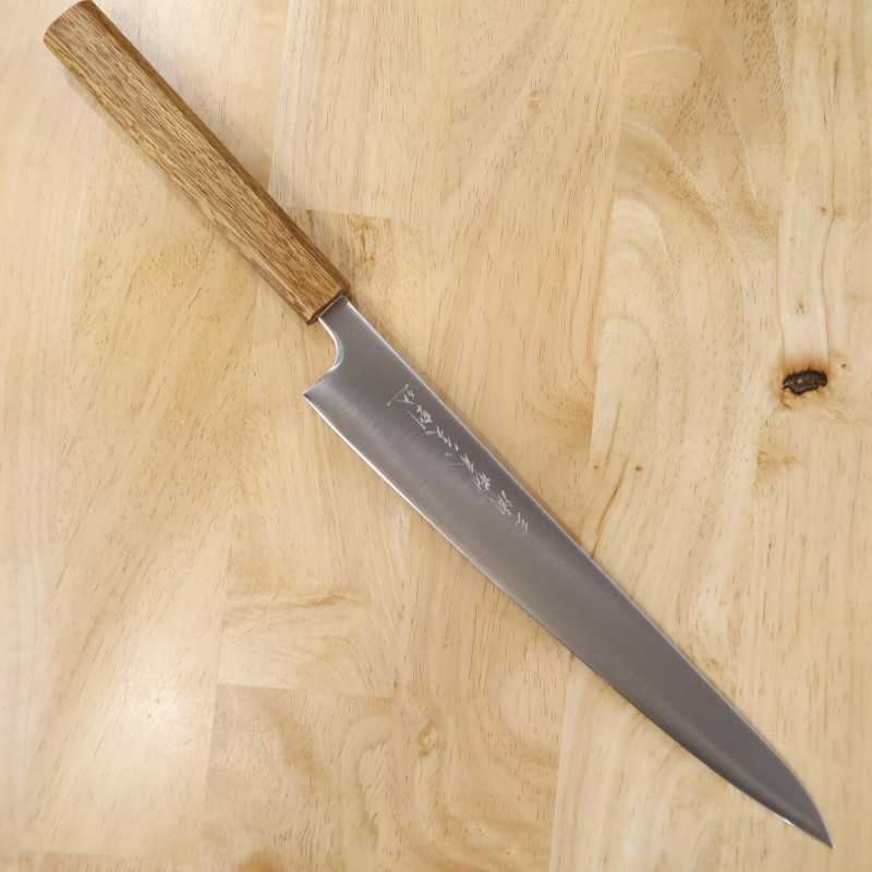 Sujihiki MIURA Powdered High Speed Steel with Octagonal Oak Handle (240/270mm)