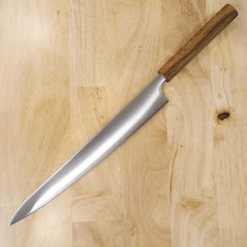 Sujihiki MIURA Powdered High Speed Steel with Octagonal Oak Handle (240/270mm)