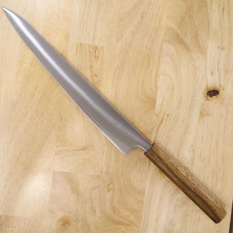 Sujihiki MIURA Powdered High Speed Steel with Octagonal Oak Handle (240/270mm)