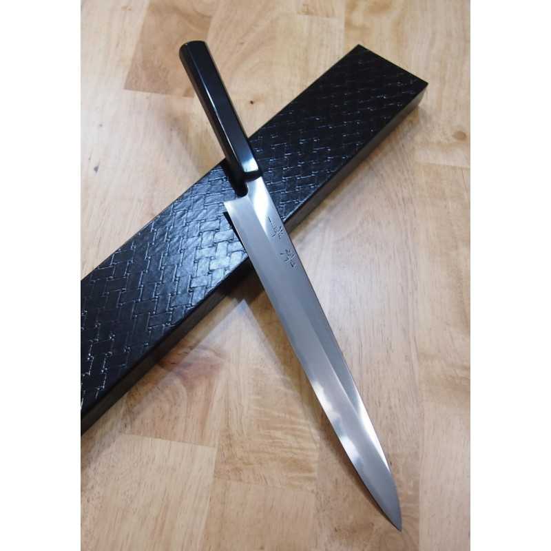 Kagekiyo KAGEKIYO Sujihiki Blue Paper n°1 laque noire (240/270 mm)
