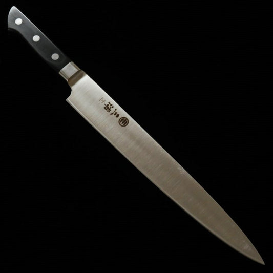 Sujihiki MIURA acero molibdeno mango laminado negro (270 mm)