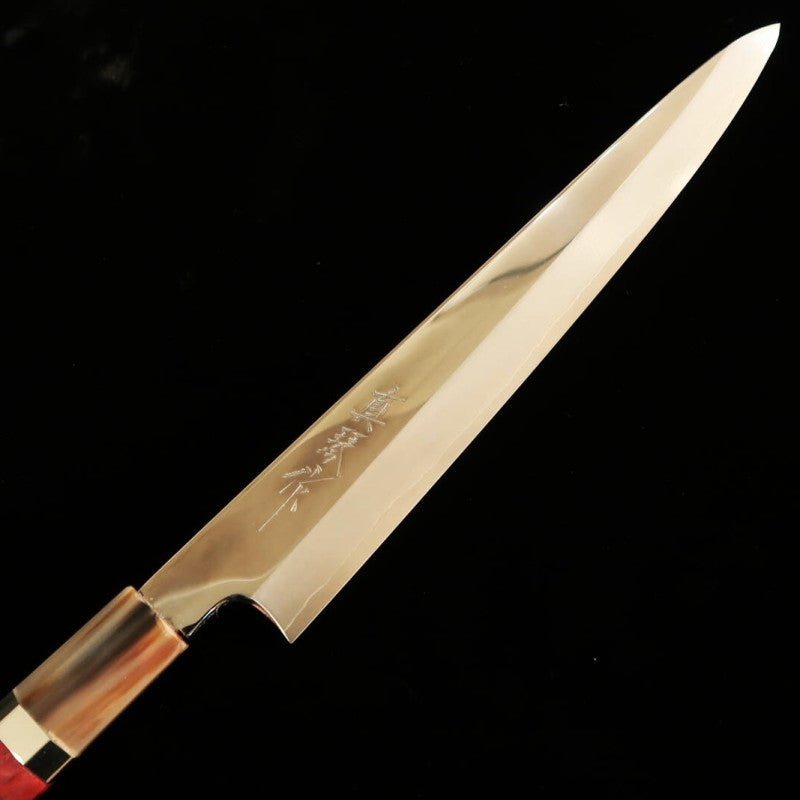 田所刃物 TADOKORO HAMONO 真琴作 鏡面 銀紙三号 筋引 スタビライズウッドハンドル (240mm)