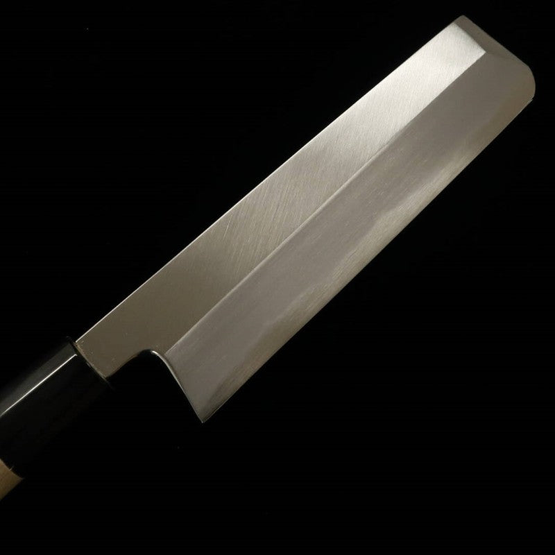 三浦MIURA 薄刃 白紙二号 霞仕上げ 朴柄 (180-210mm)