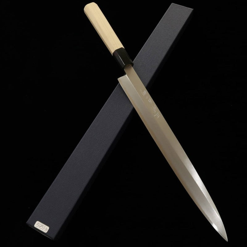 MIURA Yanagiba Shirogami No. 2 Kasumi Magnolia Handle (270/300mm)