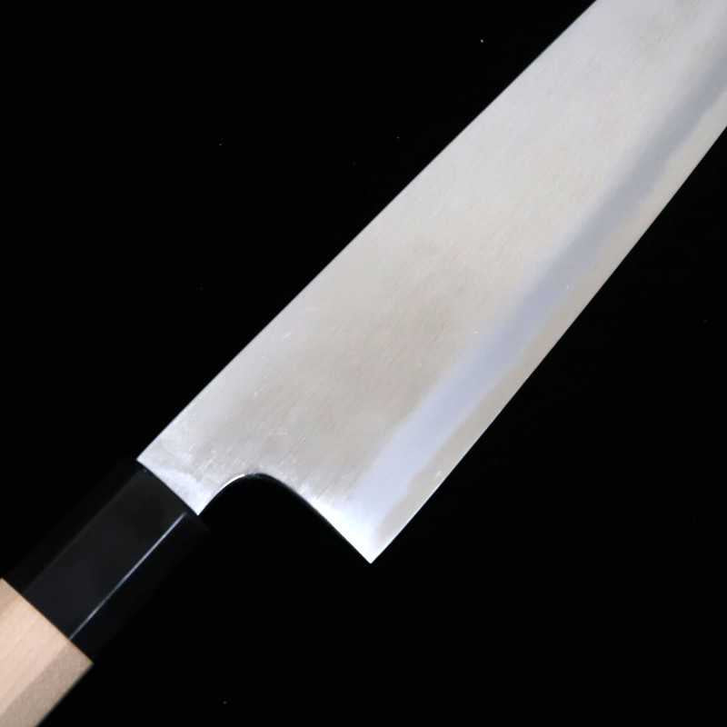 MIZUNO TANRENJO Gen Akihisa, gyuto forgé en acier bleu, manche octogonal en magnolia (240mm)