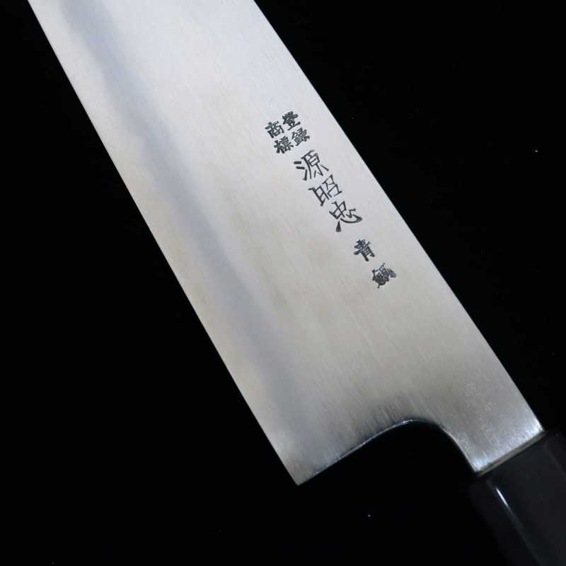 MIZUNO TANRENJO Gen Akihisa, gyuto forgé en acier bleu, manche octogonal en magnolia (240mm)