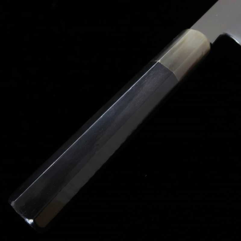 Yanagiba SUISIN by Yoshikazu Ikeda Shirogami No. 2 Mizuhonyaki Mirror finish Ebony octagonal handle (300mm)