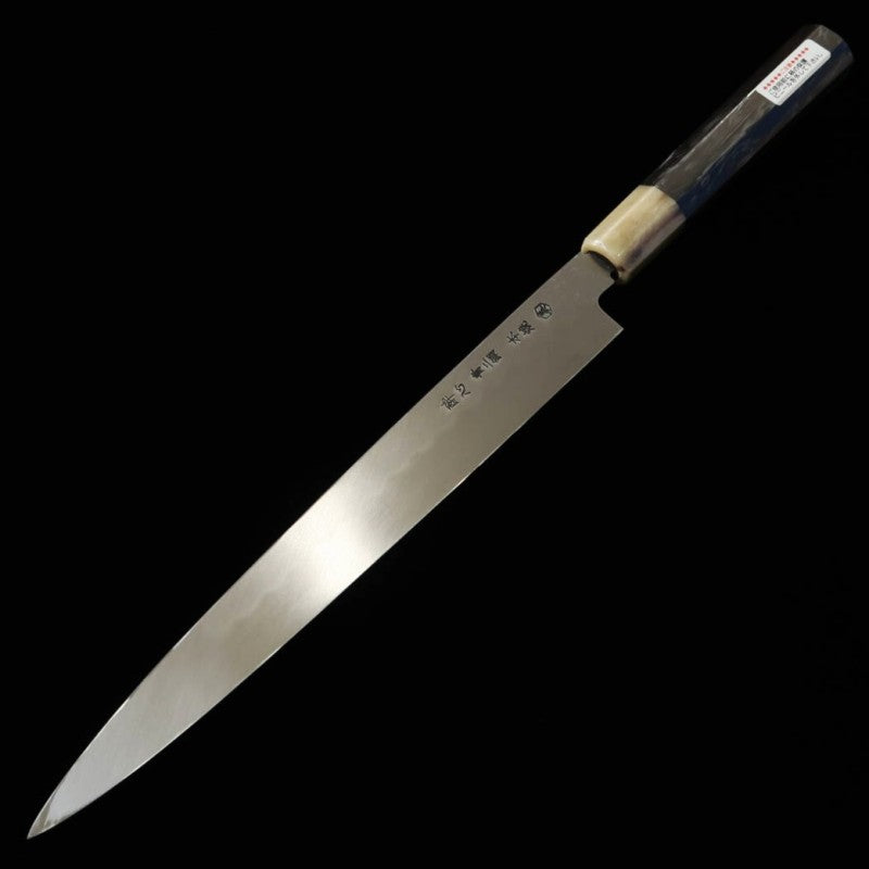 酔心 SUISIN 本焼 池田美和 青紙二号 黒檀柄 朴鞘付き 柳刃 (270mm)