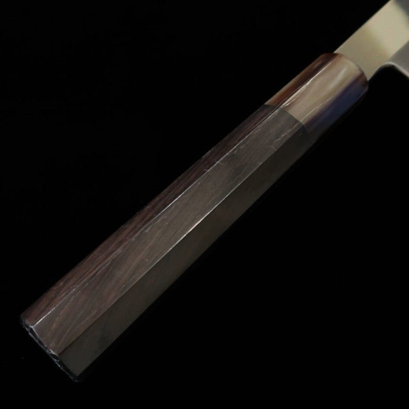 Yanagiba SUISIN Honyaki Aogami No. 2 Cabo em ébano com Saya de magnólia Por Ikeda san (300mm)