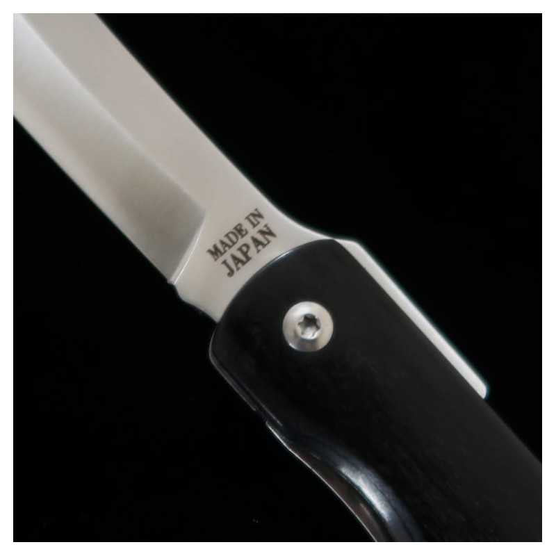HIGONOKAMI Liner Lock Inox VG10 Cabo preto (70mm)